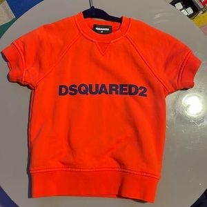 Authentic Dsquared2 boys shirt sleeve sweatshirt